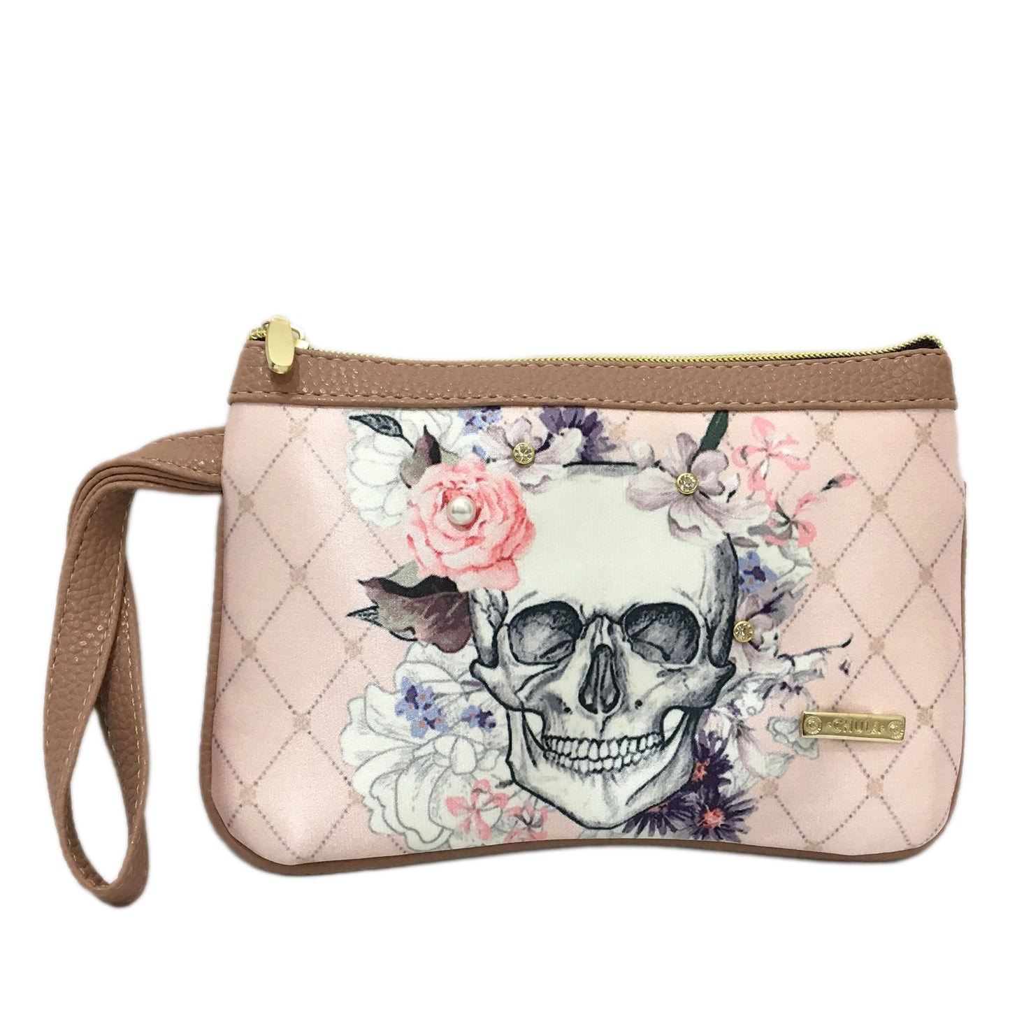 Skull floreado- Mini Clutch
