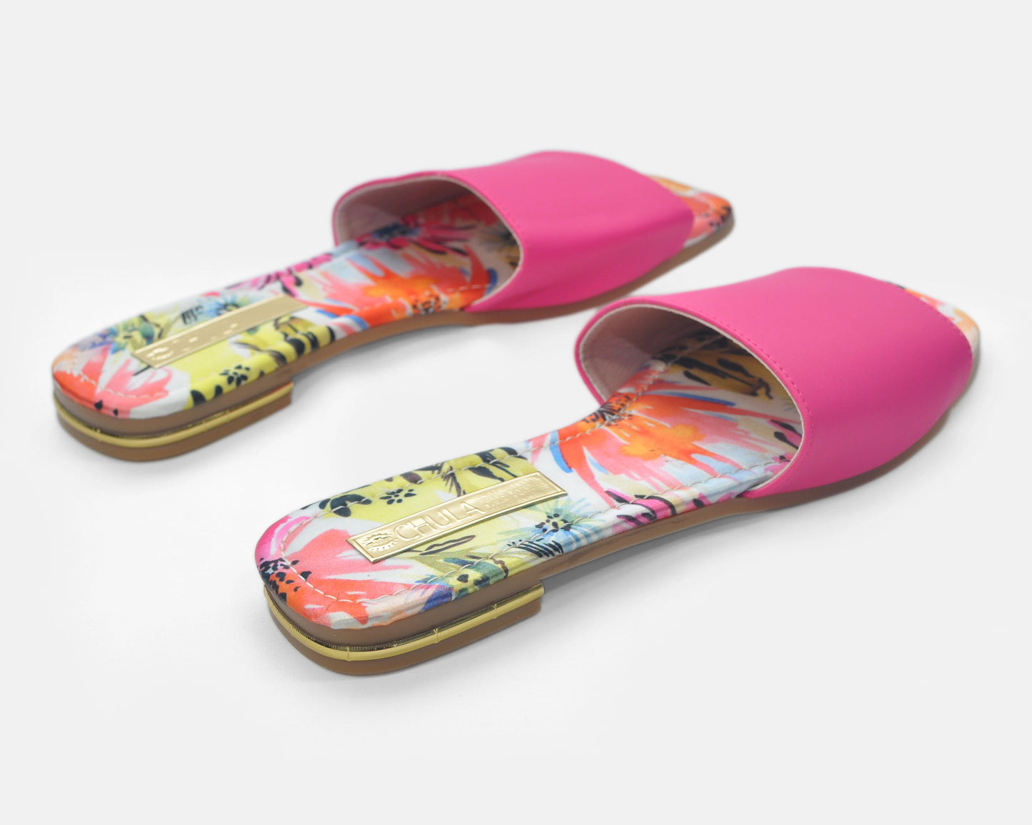 Bone Fabric Platforms - Sandals