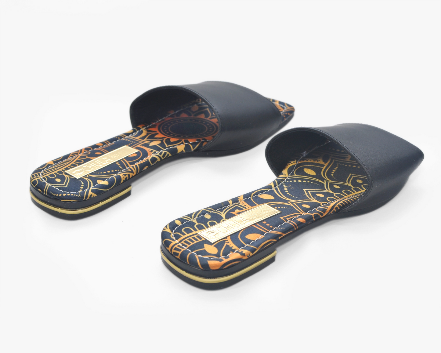 Bone Fabric Platforms - Sandals