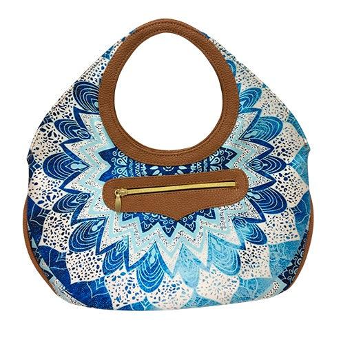 Bolso de mano mediano Mini Nicole Mandala Azul | CHULA Tulum - CHULA Tulum