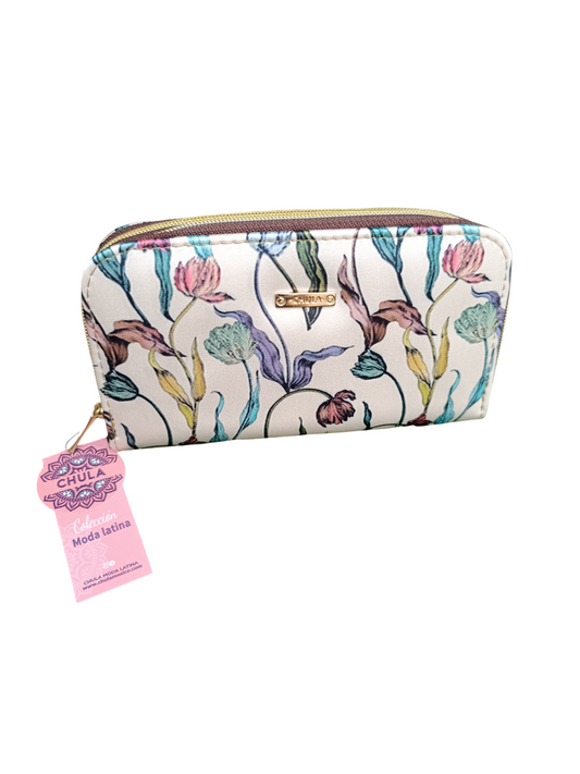 Peonia - Cartera Doble Cierre