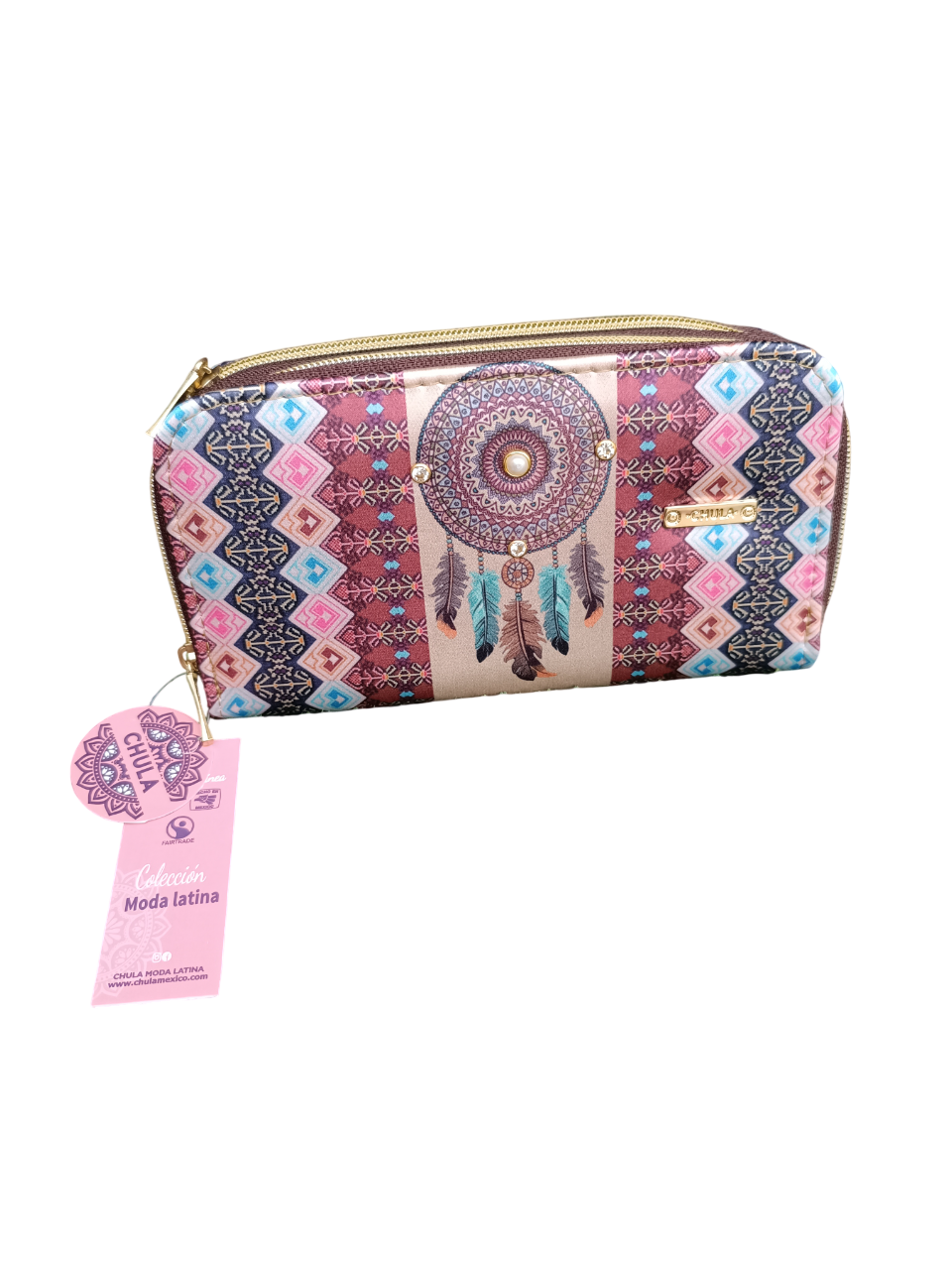 Indigo Dreamcatcher - Double Zip Wallet