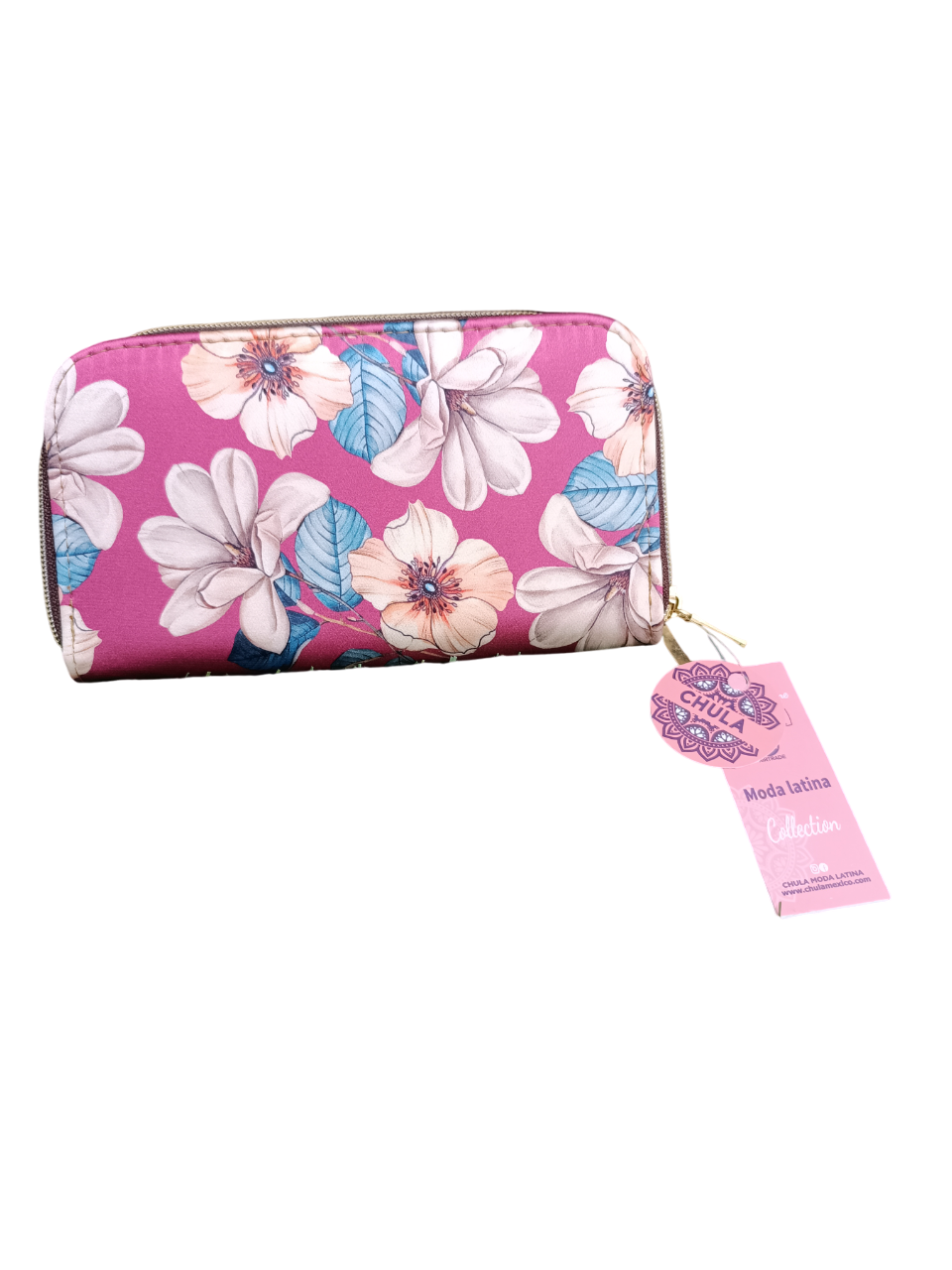 Magnolia Hummingbird - Double Zip Wallet
