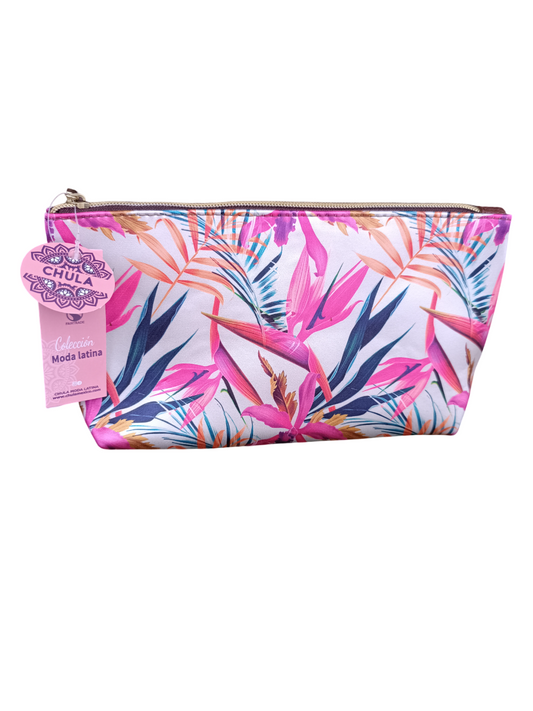Hojas rosas - Makeup Bag