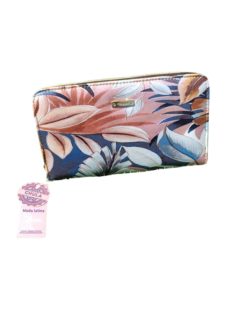Cream Leaves - Maxi Wallet