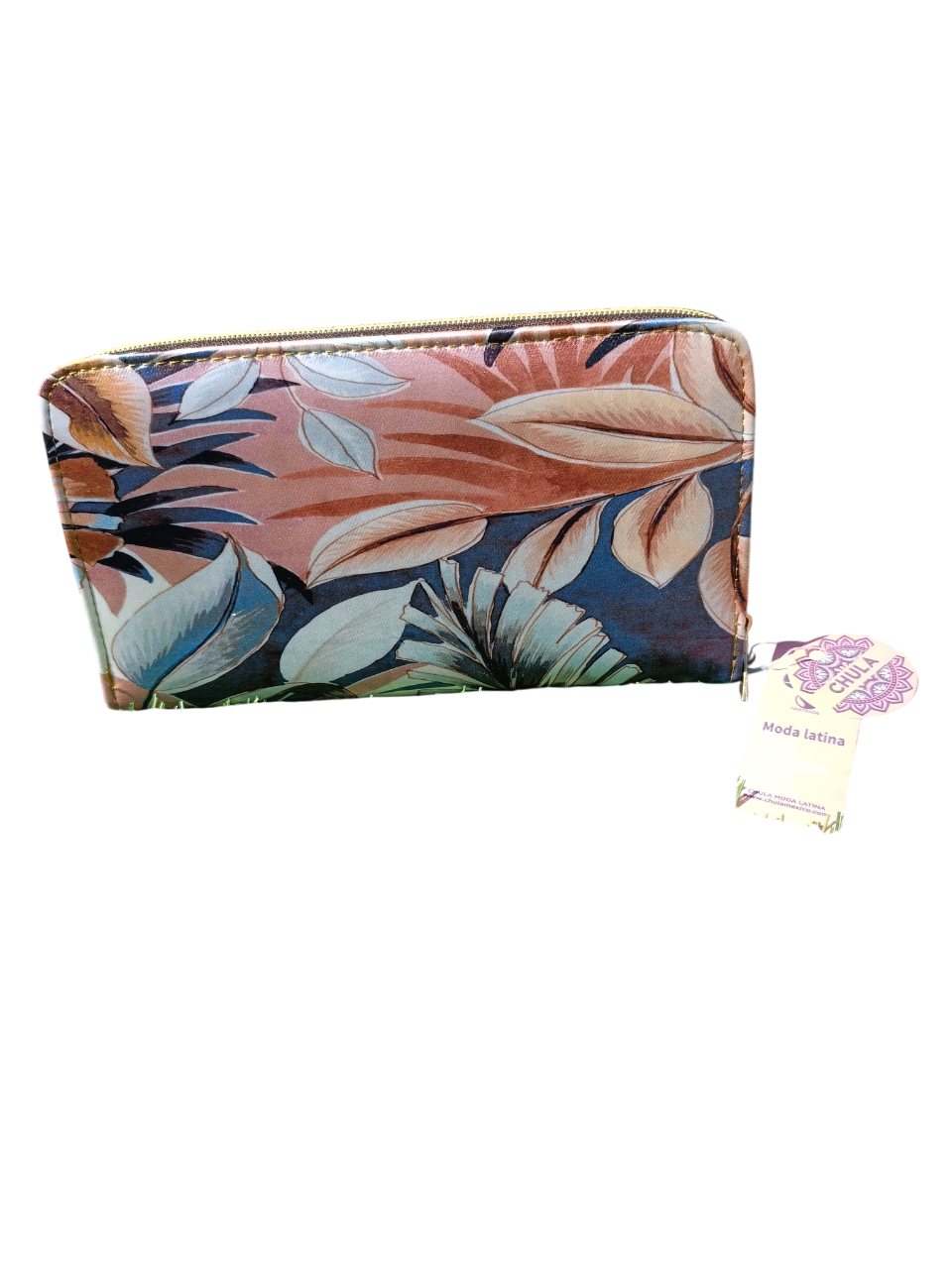 Cream Leaves - Maxi Wallet