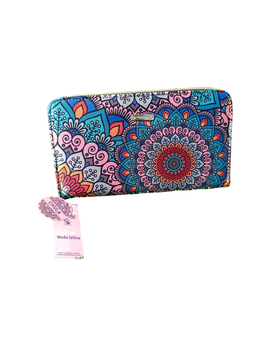 Mandalas rosas- Cartera Maxi