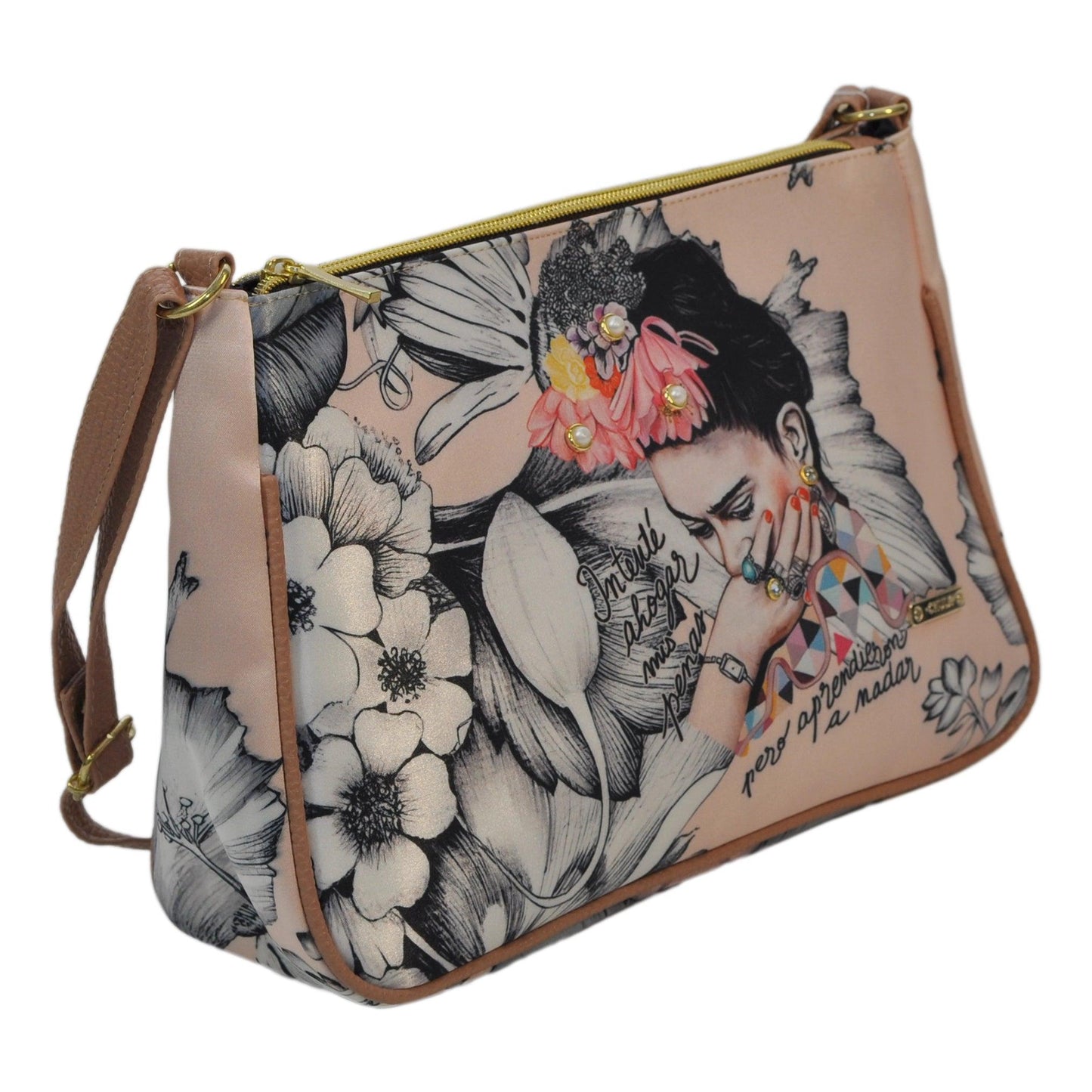 Bolso Bandolera Mediano Iliana Frida Kahlo Romance | CHULA Tulum - CHULA Tulum