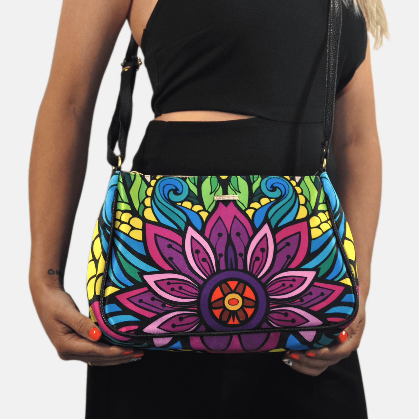 Bolso bandolera mediano Iliana Shoulder Giselle Punto azul | CHULA Tulum - CHULA Tulum