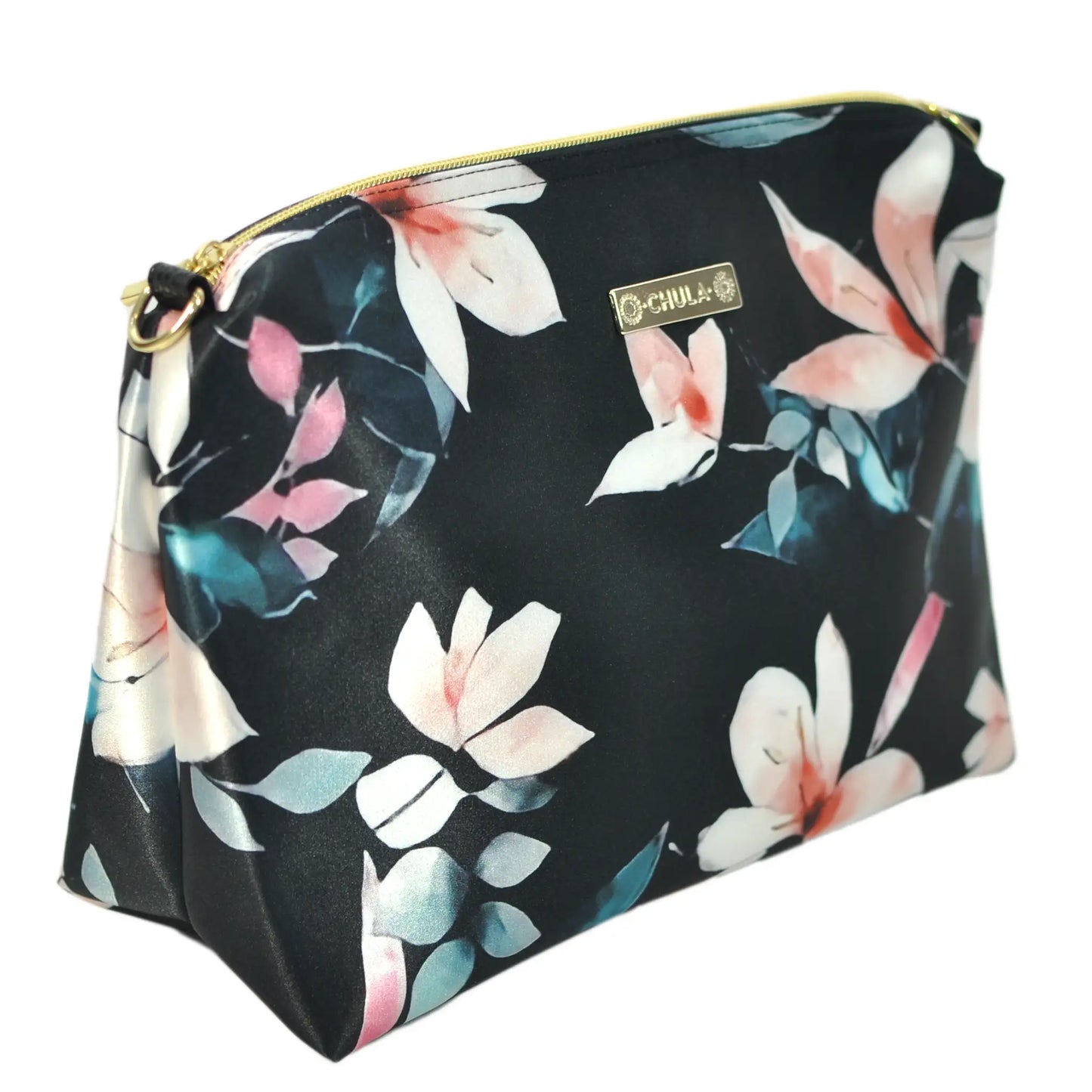 Bolso Bandolera Mediano Suzy Flor Negro Beige | CHULA Tulum