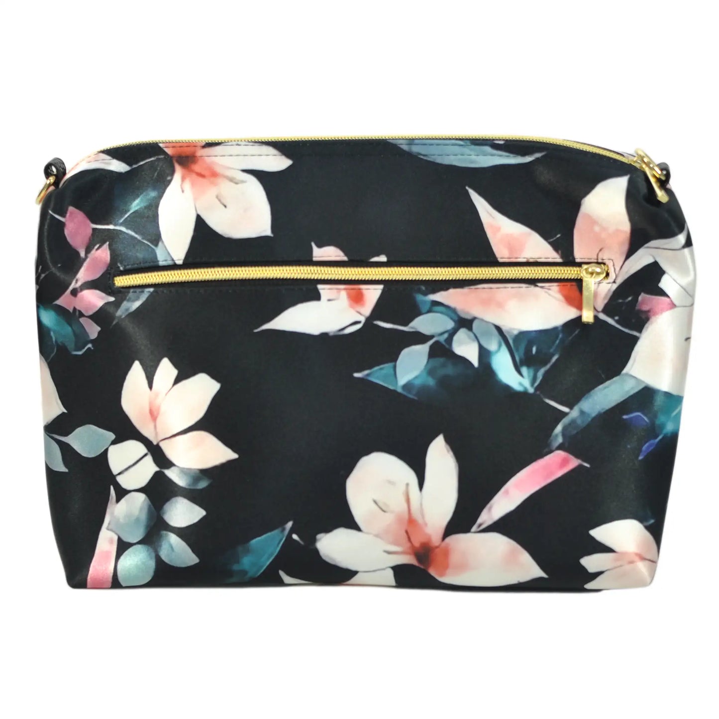 Bolso Bandolera Mediano Suzy Flor Negro Beige | CHULA Tulum