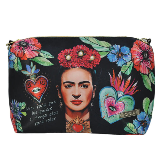 Bolso Bandolera Mediano de mujer Suzy Frida Kahlo Rouse | CHULA Tulum accesorio complemento de moda bolso estampado colorido