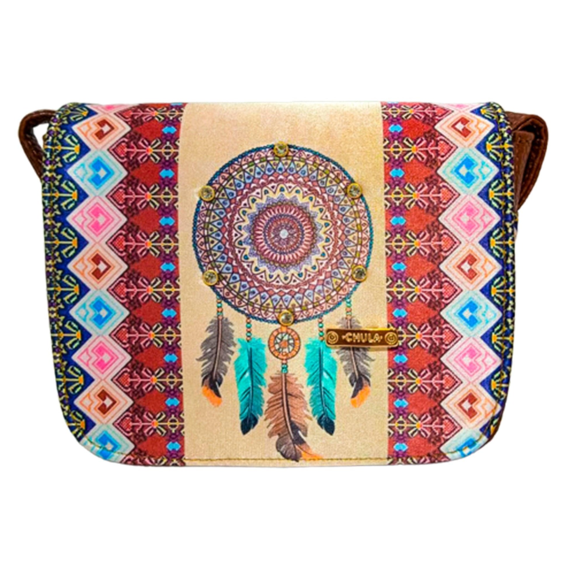 Bolso bandolera pequeño de mujer Julie Shoulder Atrapasueños Indigo | CHULA Tulum - CHULA Tulum