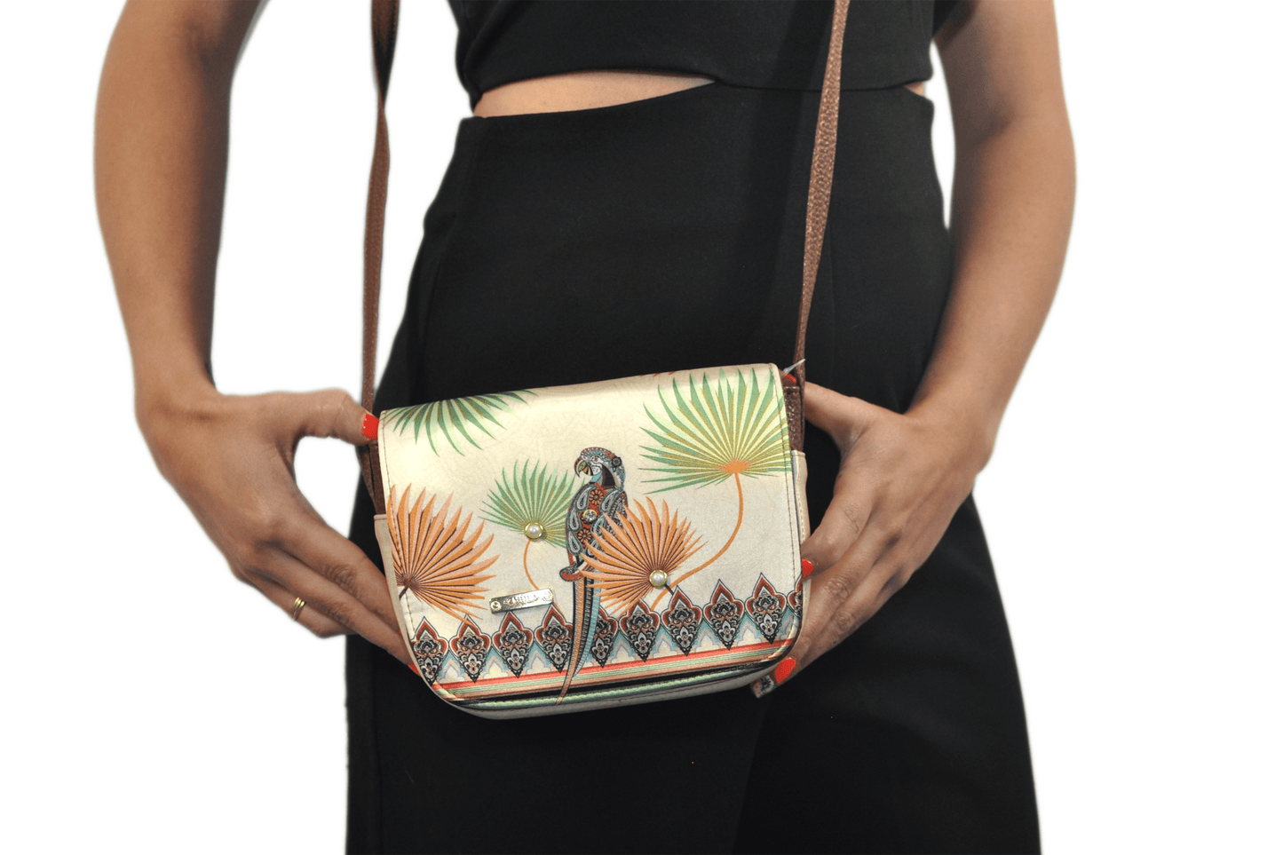 Bolso bandolera pequeño de mujer Julie Shoulder Loro Celestial | CHULA Tulum - CHULA Tulum