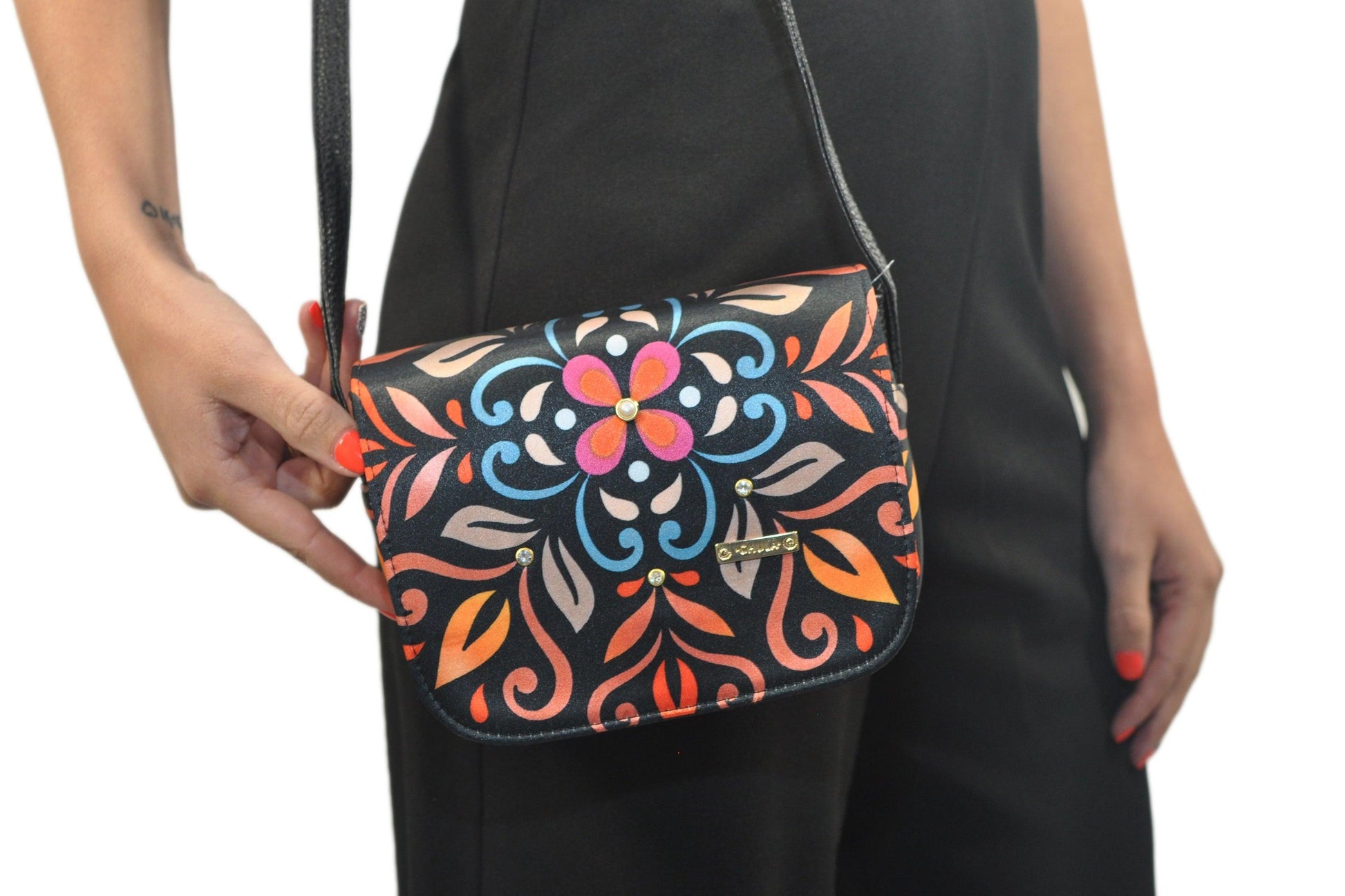 Bolso bandolera pequeño Julie Shoulder Mandala Gautama colorida | CHULA Tulum - CHULA Tulum