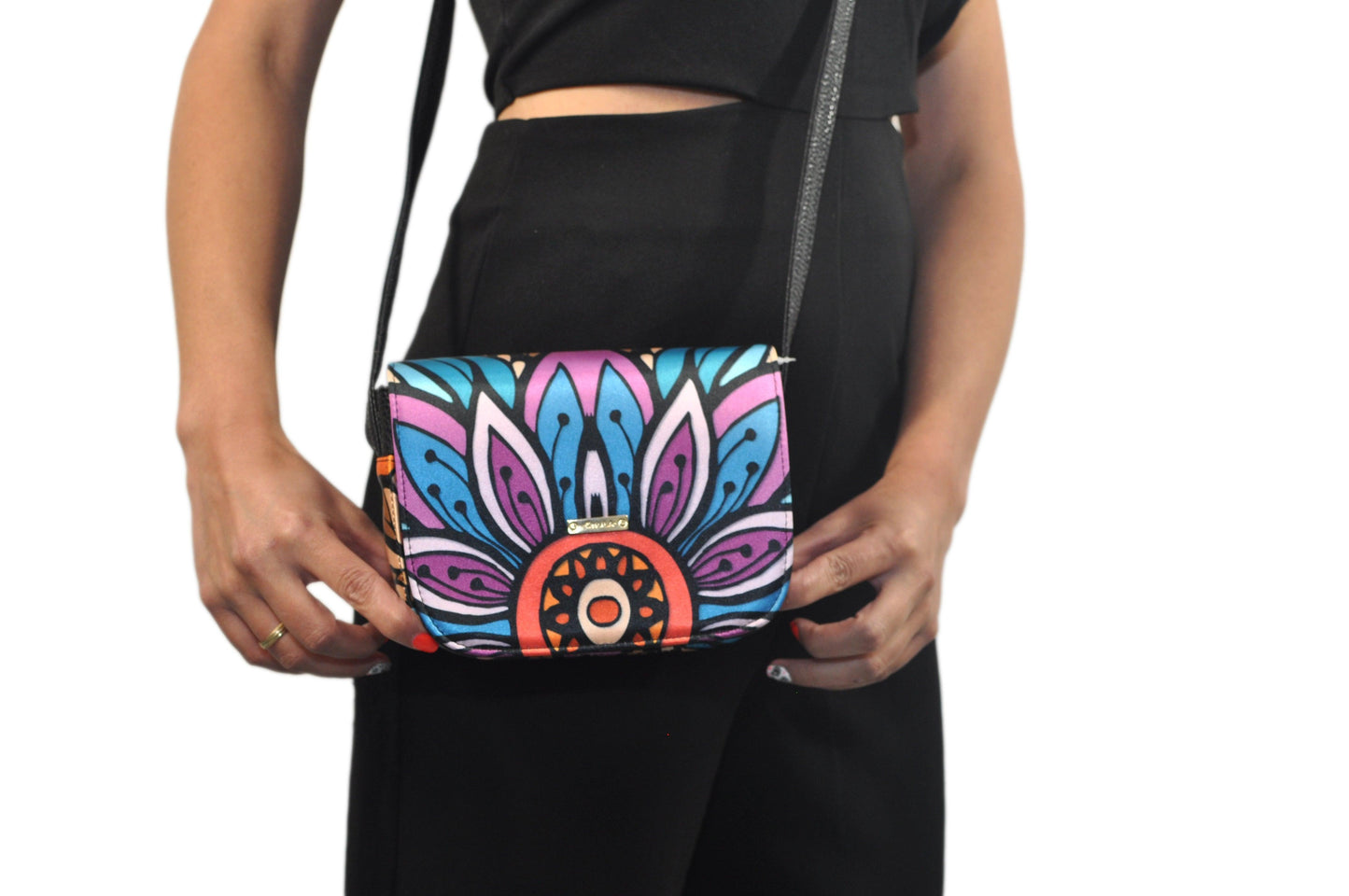 Bolso bandolera pequeño Julie Shoulder Mandala Rodas | CHULA Tulum - CHULA Tulum