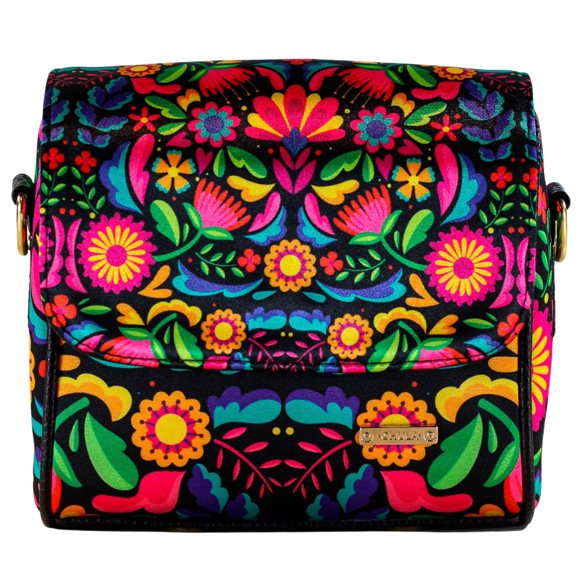 Bolso bandolera pequeño Mini Baúl Flores Étnicas Colorido | CHULA Tulum - CHULA Tulum