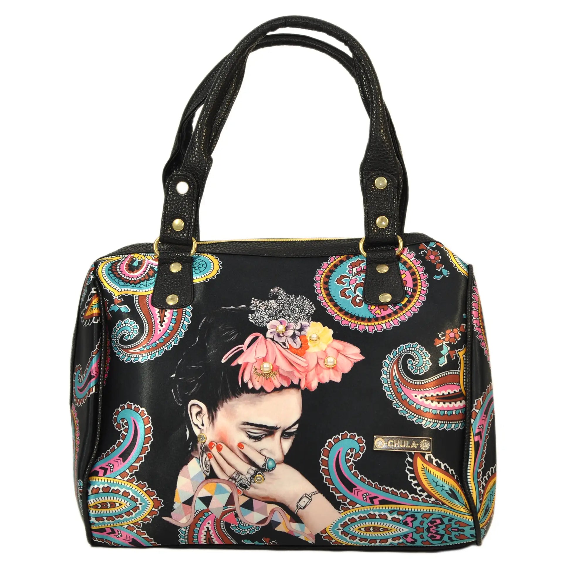 Bolso de hombro mediano de mujer regalo originalCelia Frida Kahlo Multicolor | CHULA Tulum