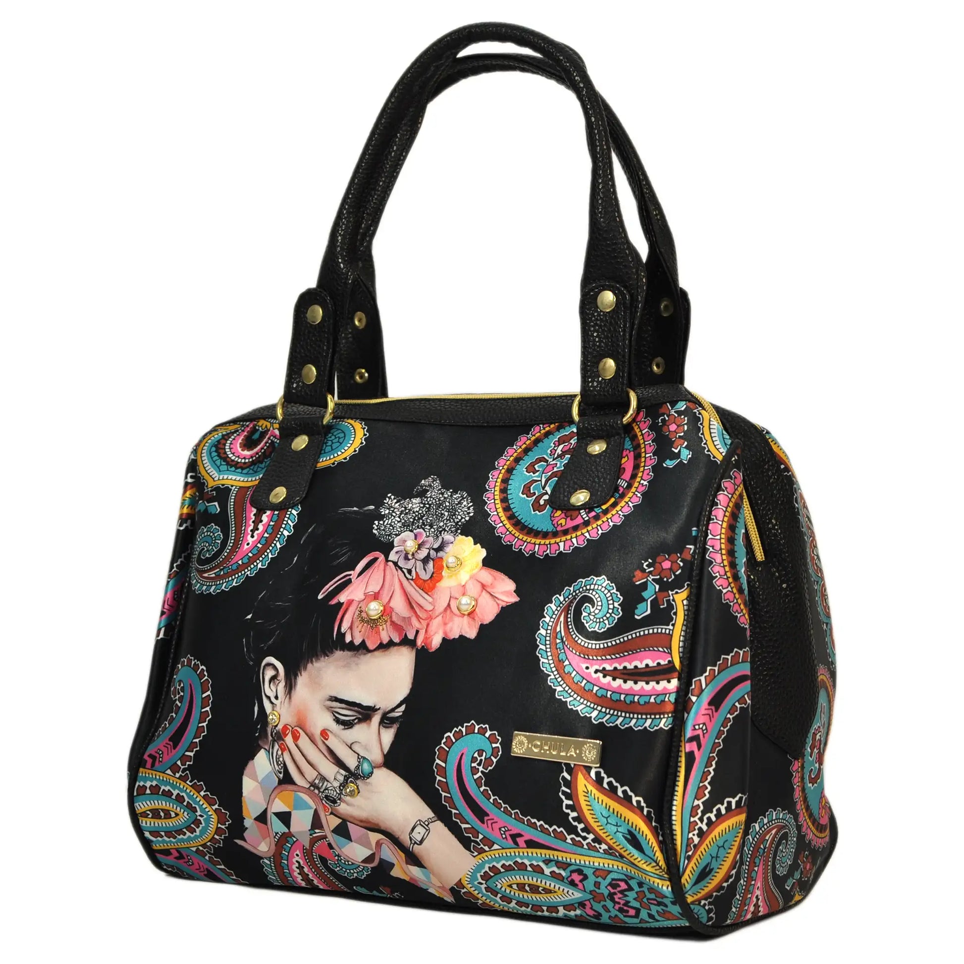 Bolso de hombro mediano de mujer regalo originalCelia Frida Kahlo Multicolor | CHULA Tulum