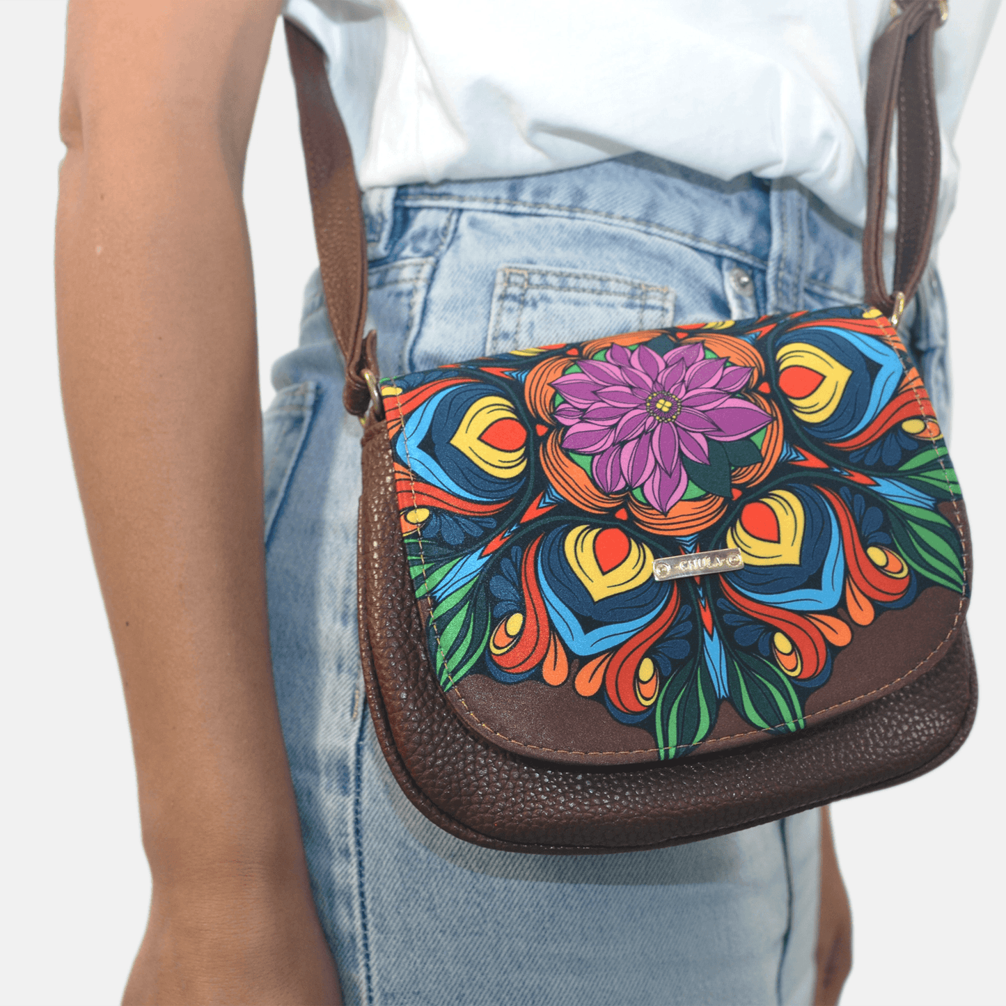 Bolso bandolera pequeño de mujer Iris Multicolor | CHULA Tulum - CHULA Tulum