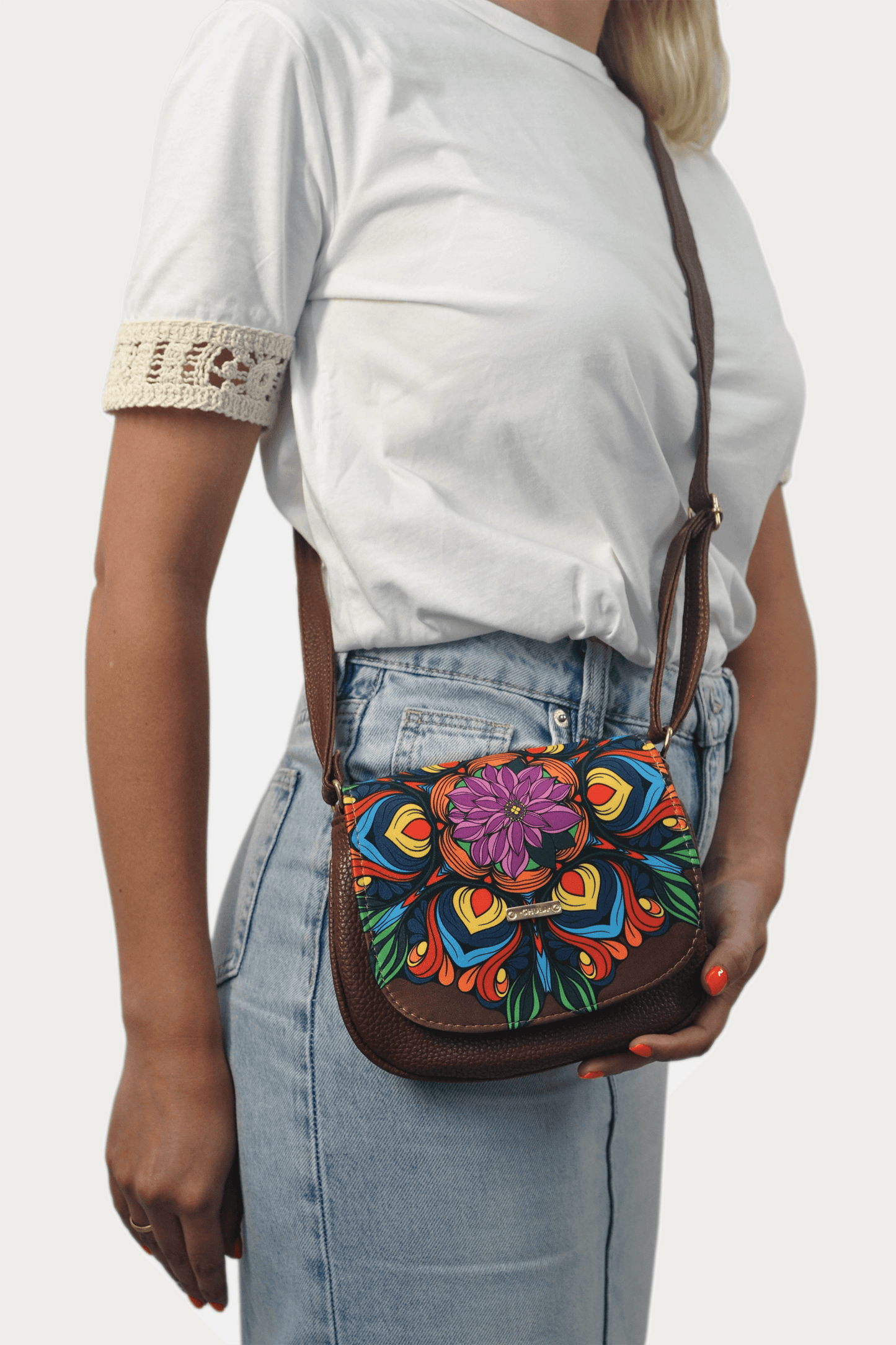 Bolso bandolera pequeño de mujer Iris Multicolor | CHULA Tulum - CHULA Tulum