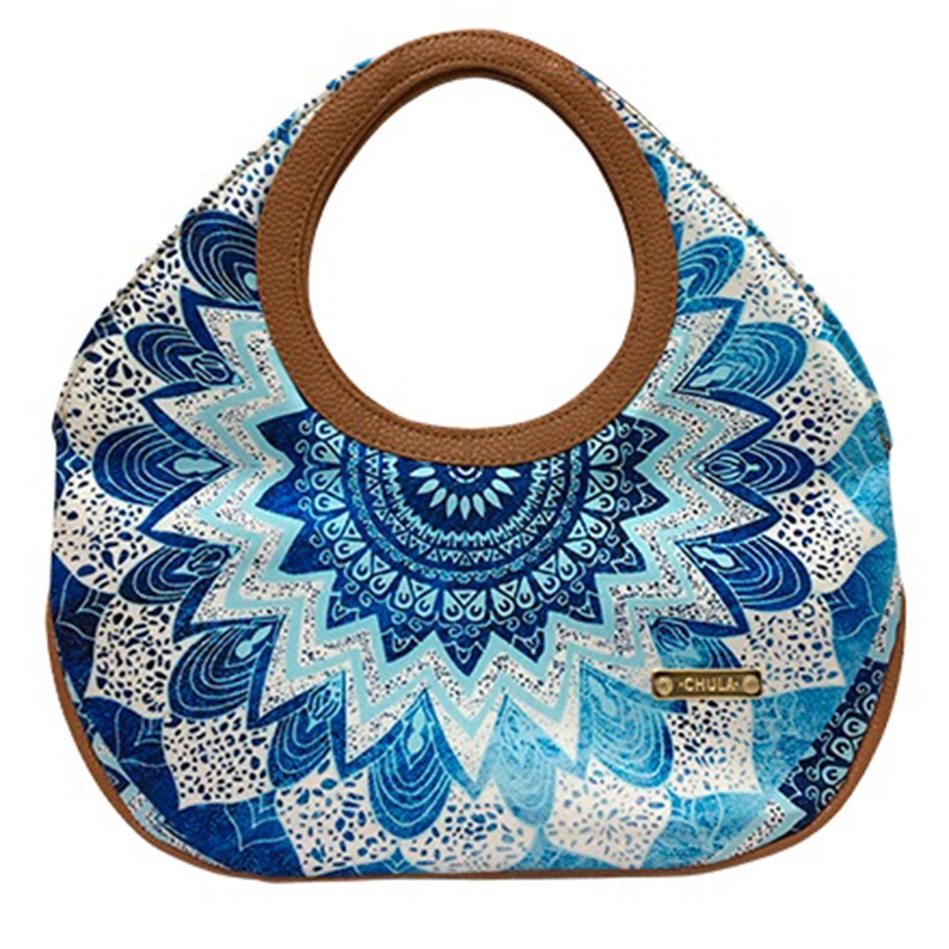 Bolso de mano mediano Mini Nicole Mandala Azul | CHULA Tulum - CHULA Tulum