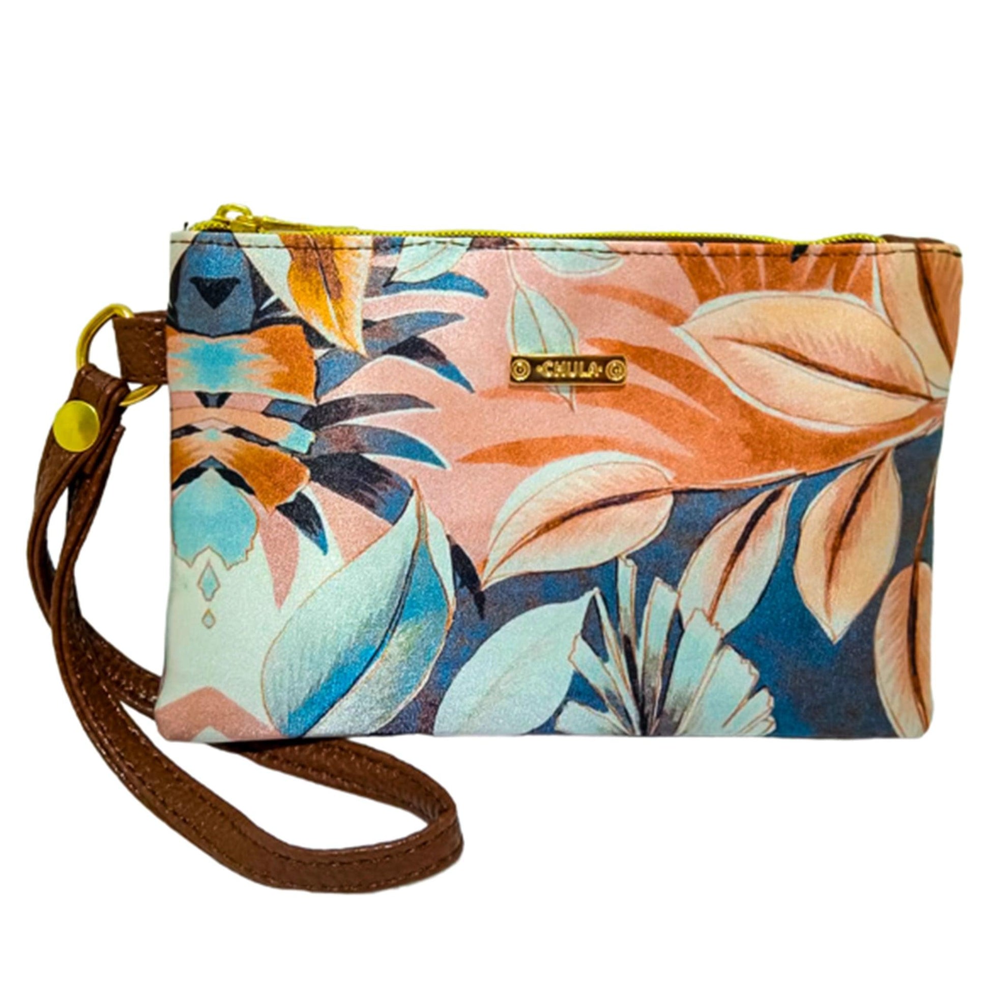 Bolso de mano pequeño Clutchecito Hojas crema | CHULA Tulum - CHULA Tulum