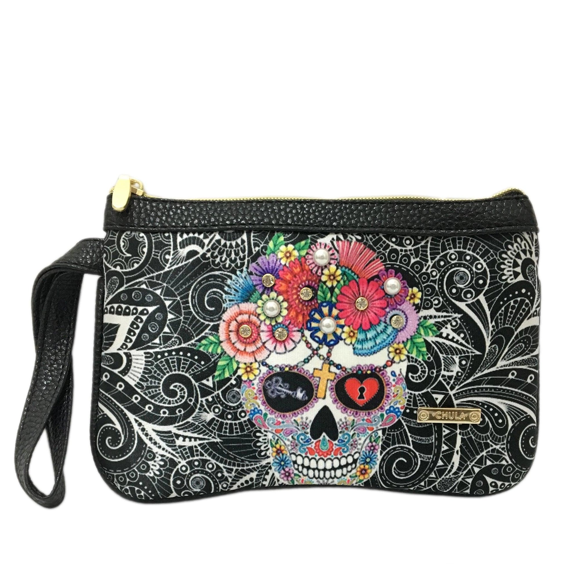 Bolso de mano pequeño Mini Clutch Calaveras Mexicanas | CHULA Tulum - CHULA Tulum