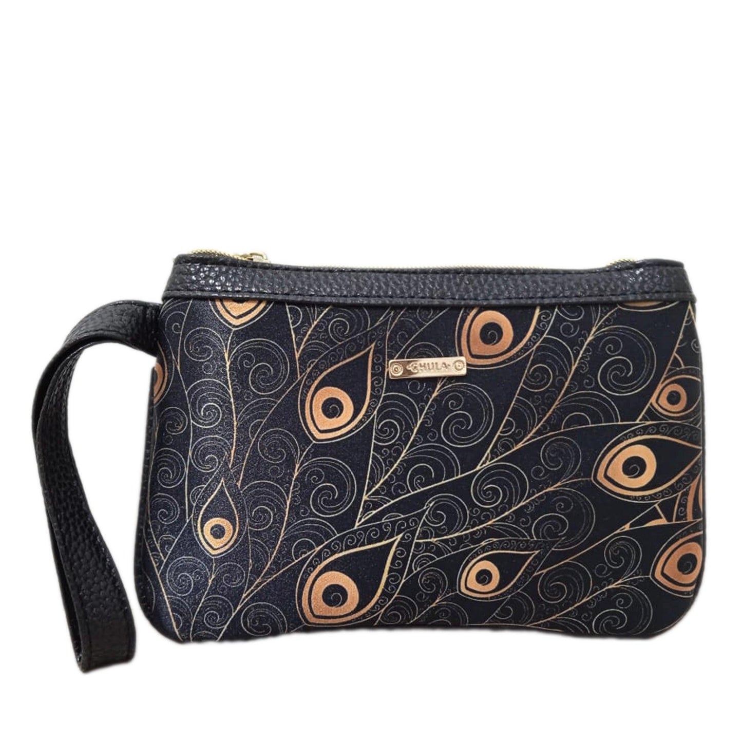 Bolso de mano pequeño Mini Clutch Peacock Golden | CHULA Tulum - CHULA Tulum