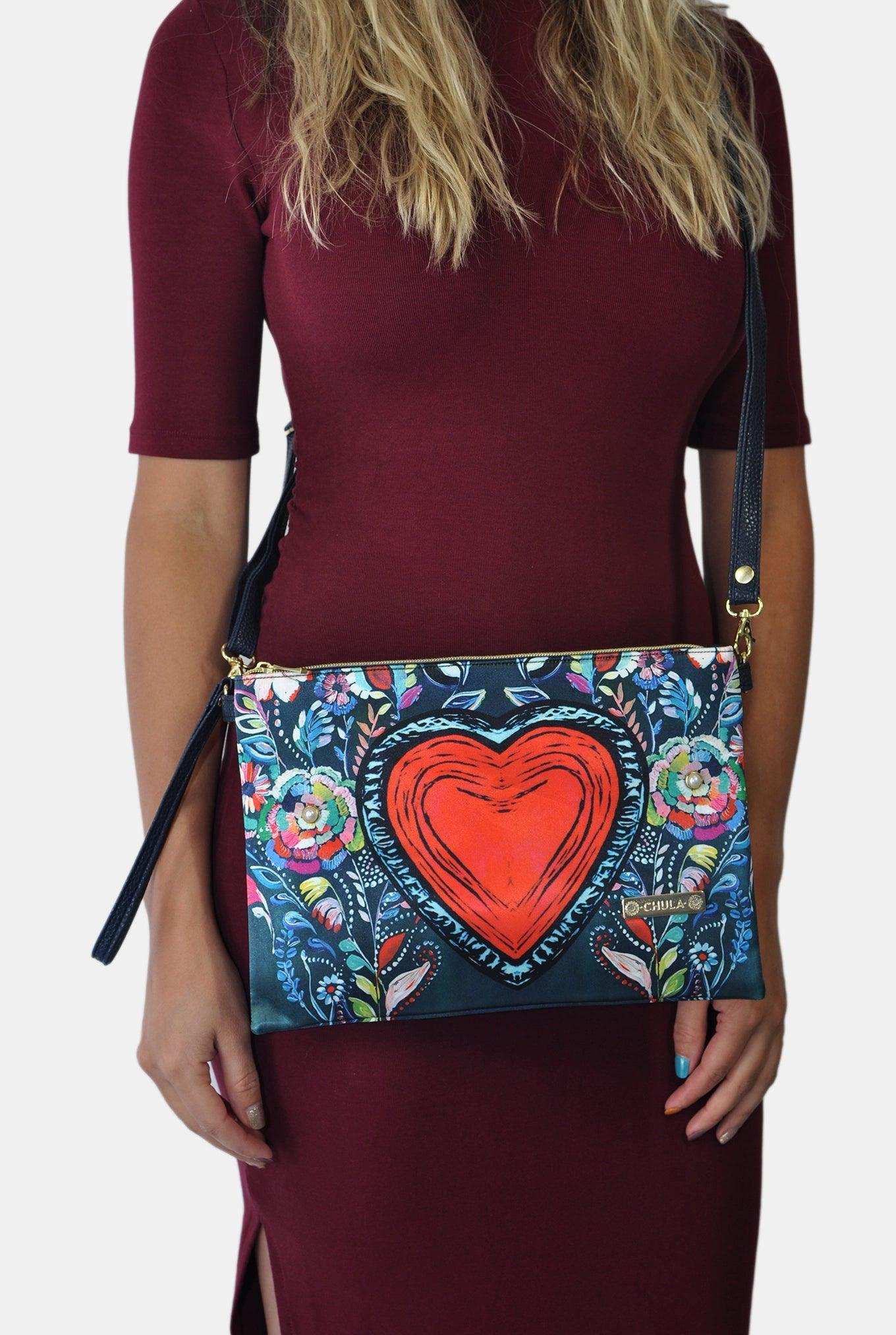 Bolso de Mano y Bandolera Pequeño Clutch Daily Heart Corazón | CHULA Tulum - CHULA Tulum