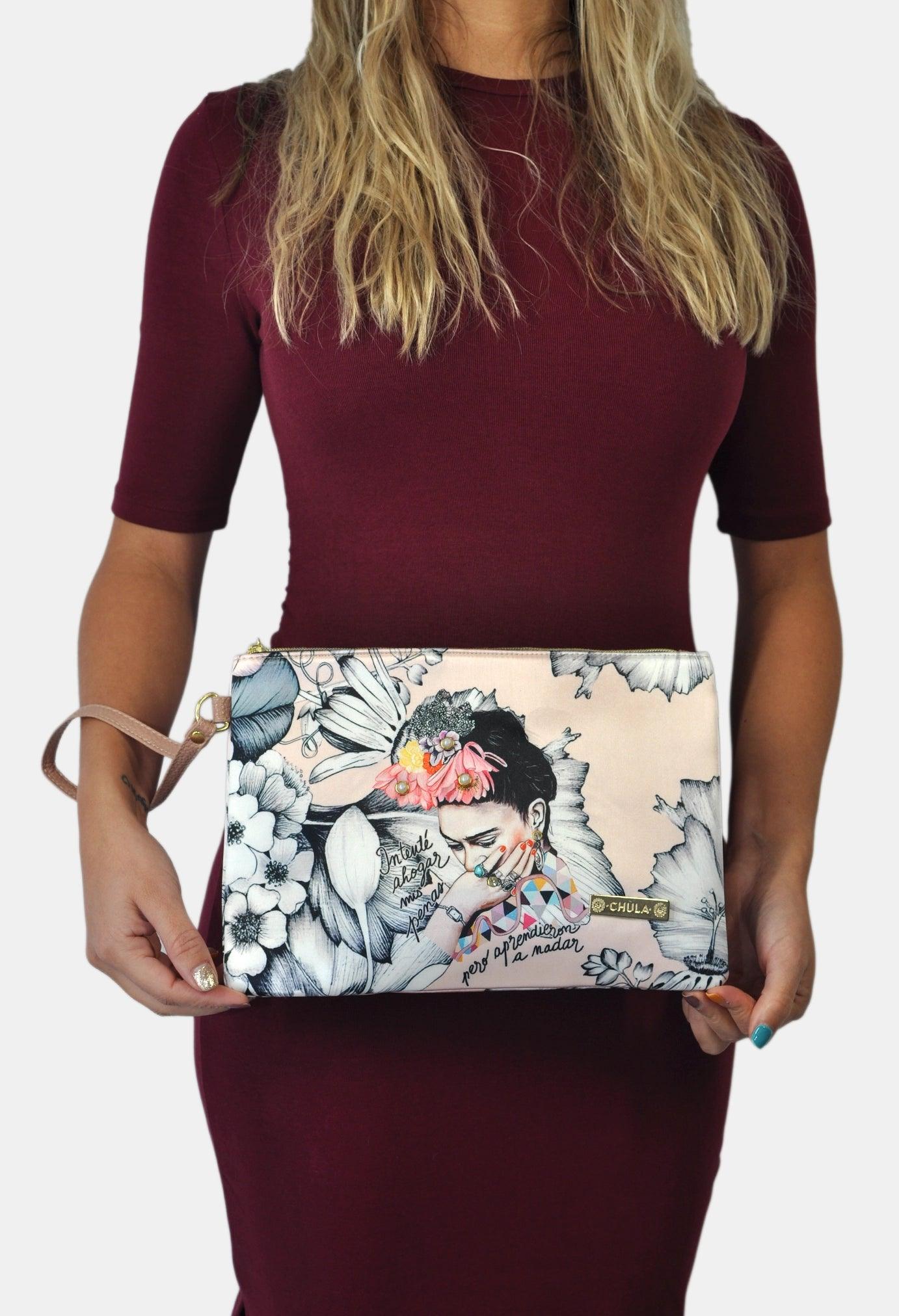 Bolso de mano y Bandolera pequeño Clutch Frida Romance | CHULA Tulum - CHULA Tulum