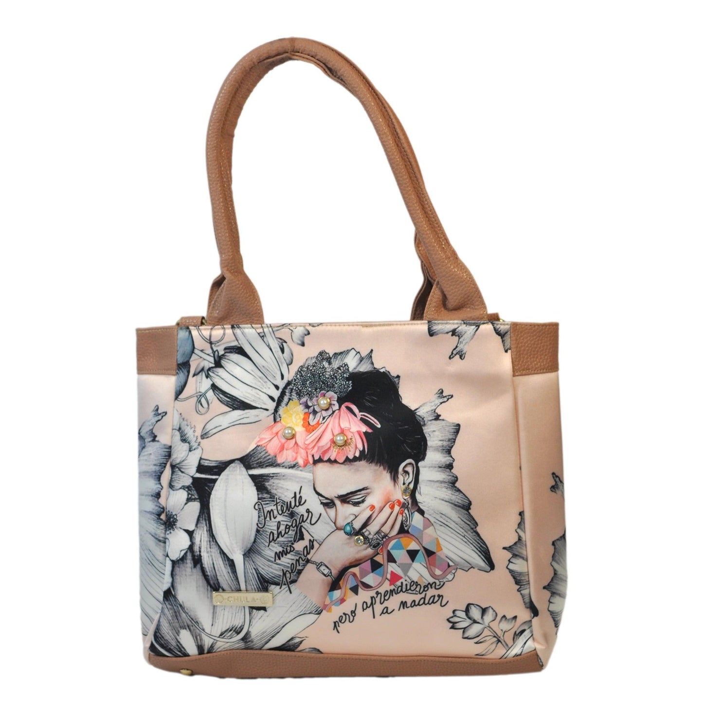 Bolso de hombro y bandolera grande de mujer Angie Frida Romance | CHULA Tulum - CHULA Tulum