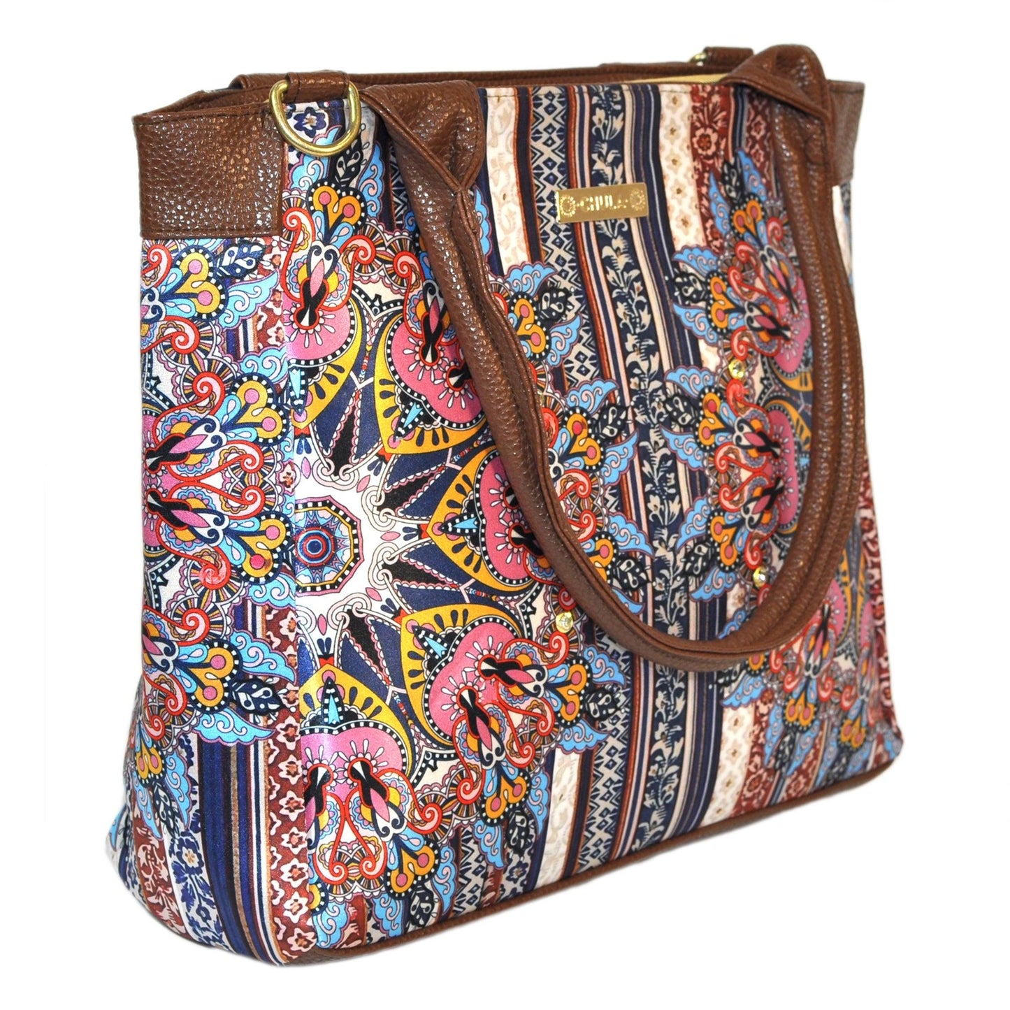 Bolso de hombro y bandolera grande de mujer Angie Mandala Fancy | CHULA Tulum - CHULA Tulum