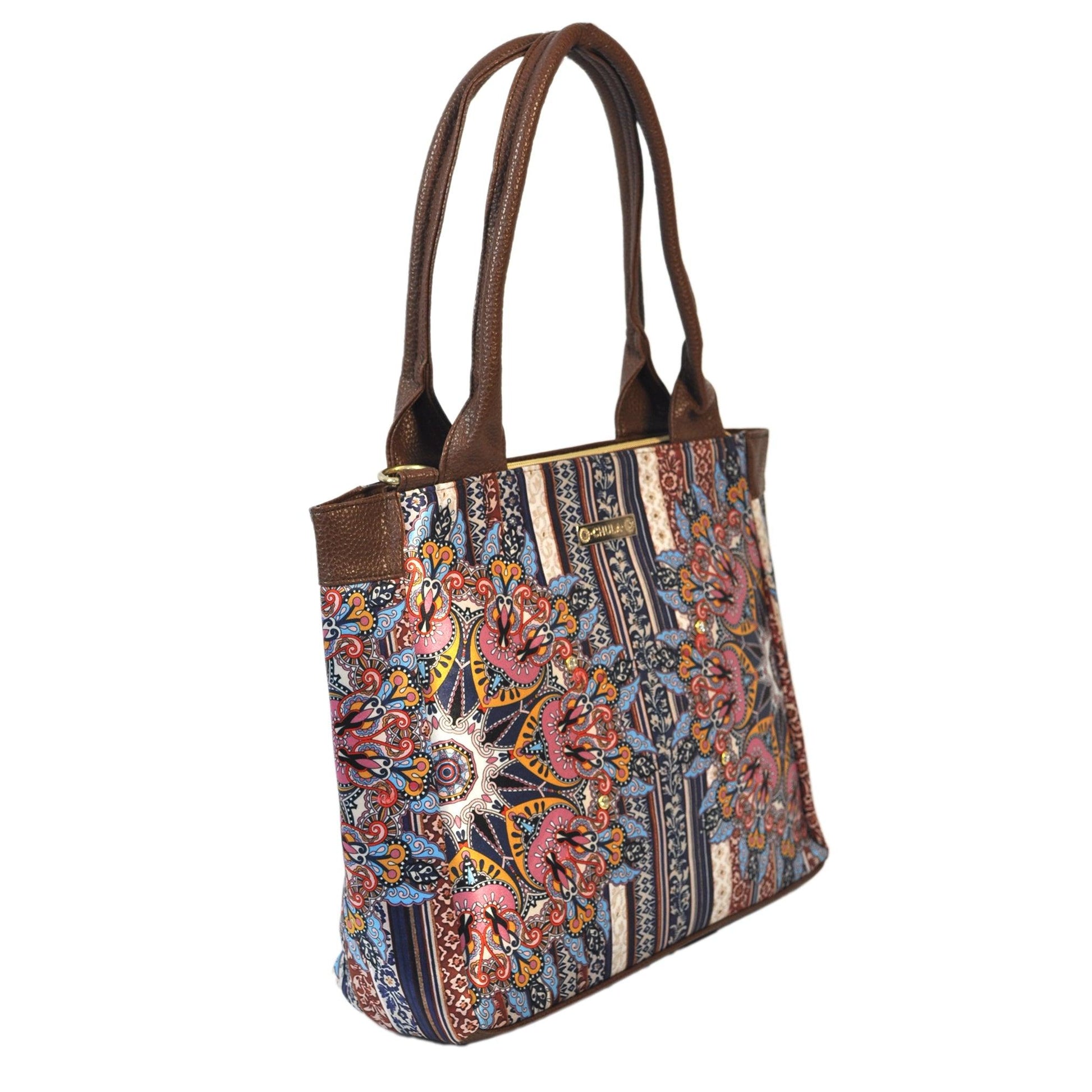 Bolso de hombro y bandolera grande de mujer Angie Mandala Fancy | CHULA Tulum - CHULA Tulum