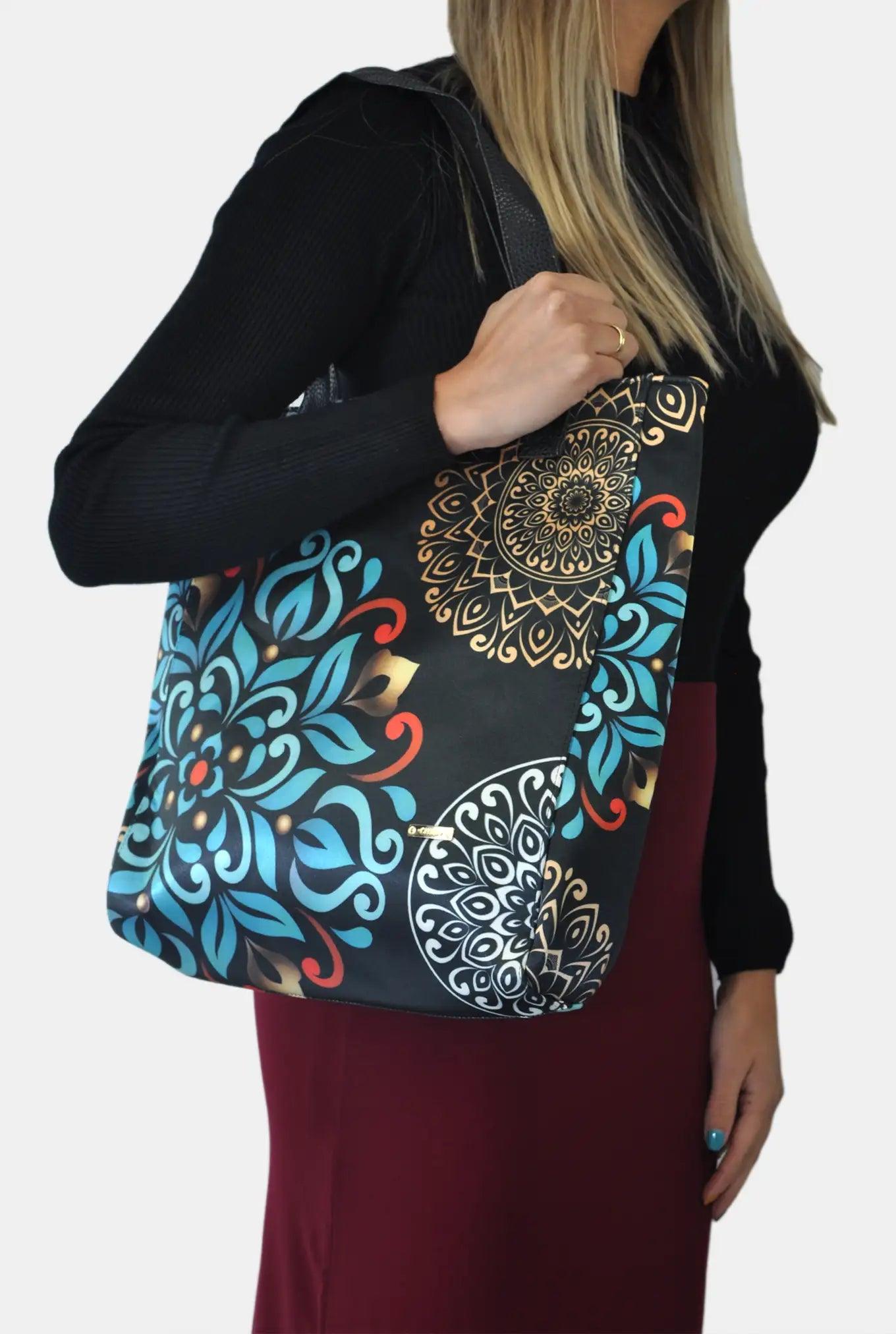 Bolso de mujer Shopper grande Opal Tote Mandala Invernal | CHULA Tulum - CHULA Tulum