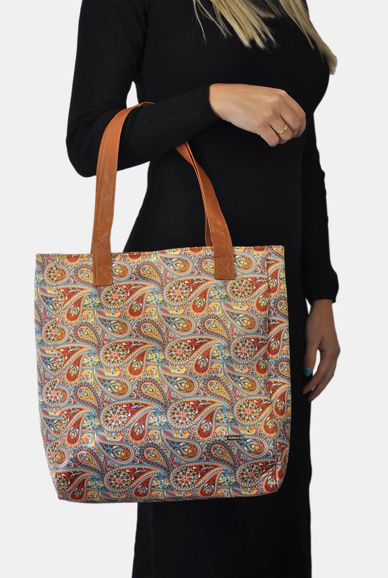 Bolso de Mujer Shopper Grande Opal Tote Garigol Naranja | CHULA Tulum - CHULA Tulum