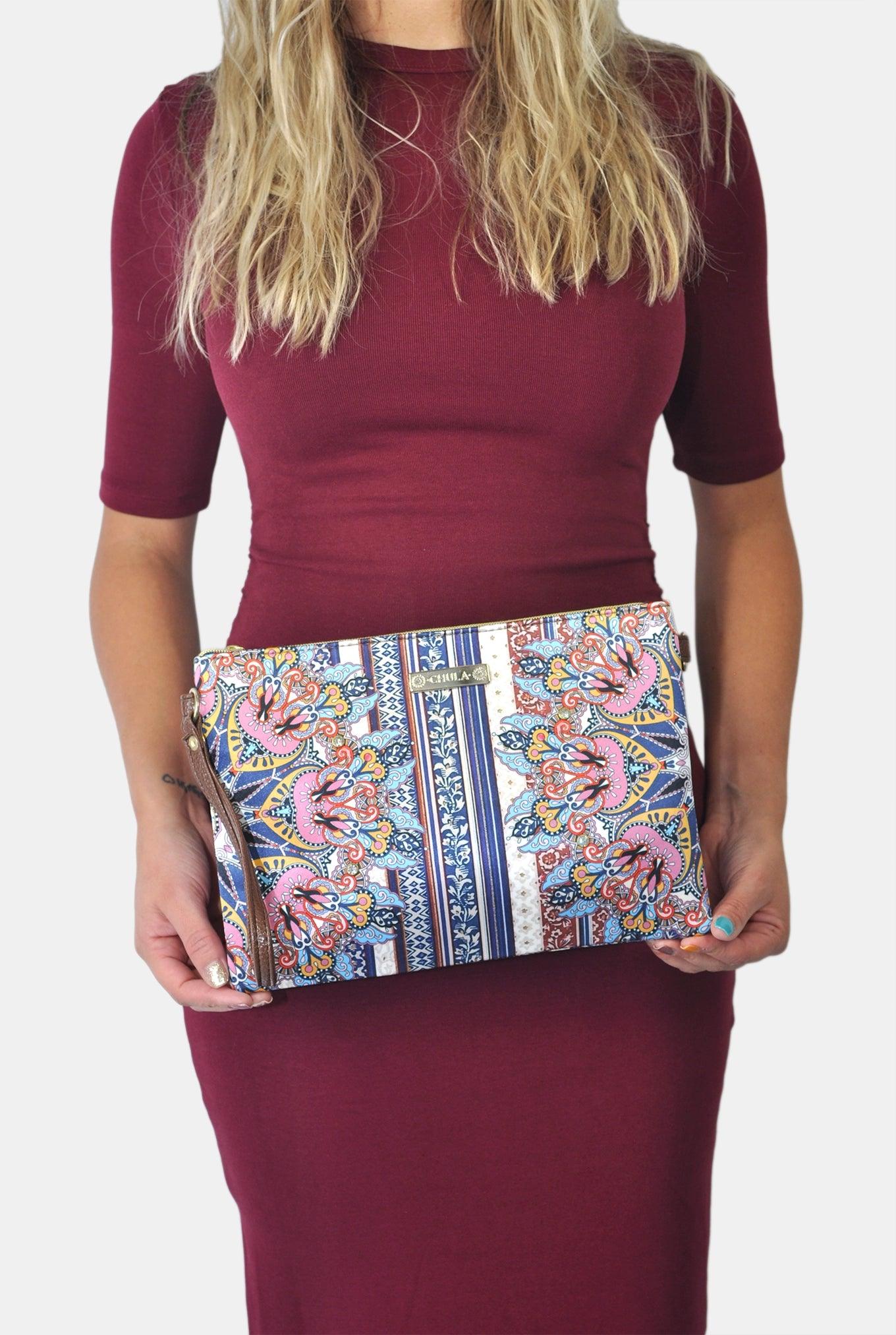 Bolso de Mano y Bandolera Pequeño Clutch Mandala Fancy | CHULA Tulum - CHULA Tulum