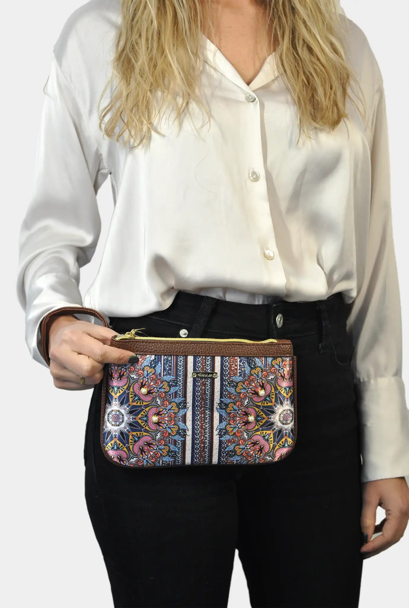 Bolso de mano pequeño Mini Clutch Mandala Fancy | CHULA Tulum