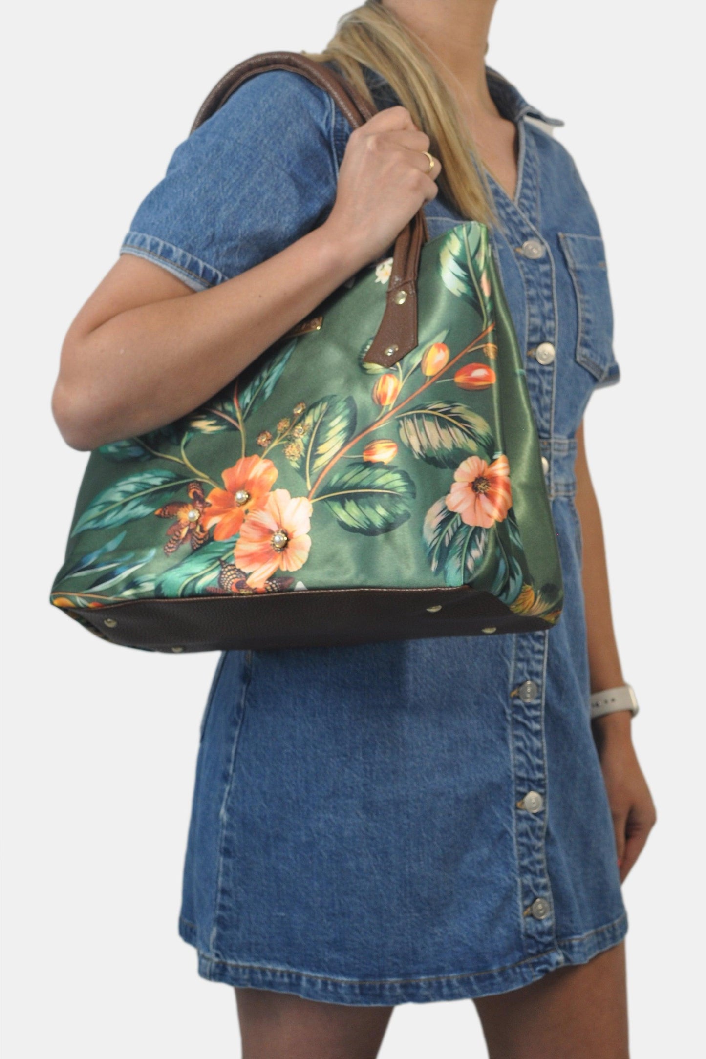 Bolso de hombro Shopper Tote de mujer grande Pupe Gardenia | CHULA Tulum - CHULA Tulum