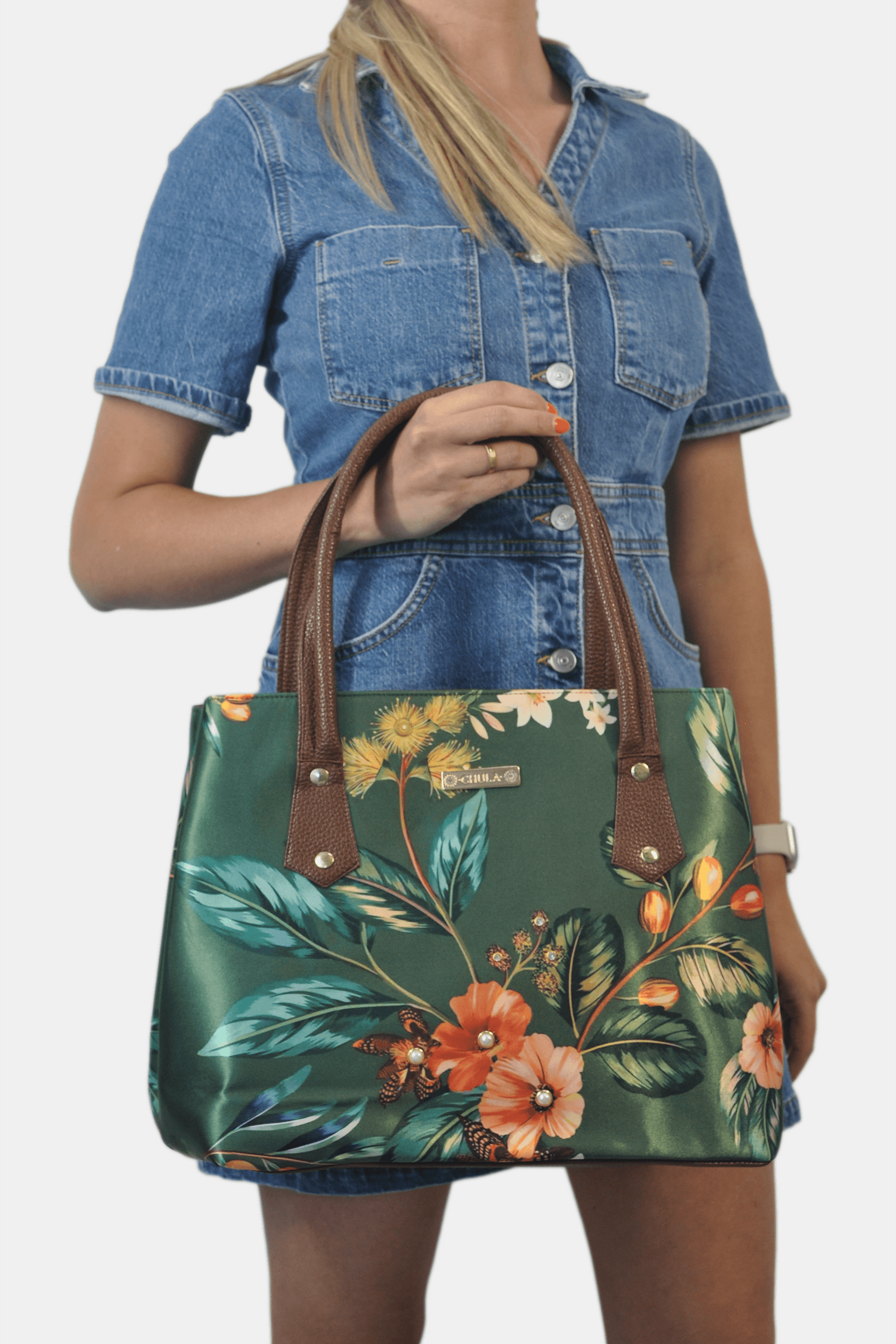 Bolso de hombro Shopper Tote de mujer grande Pupe Gardenia | CHULA Tulum - CHULA Tulum