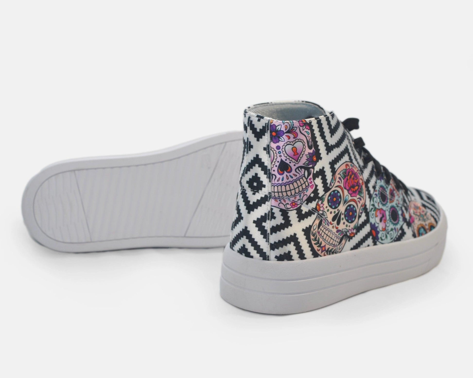 Botas Urbanas de Mujer Skull Party Calaveras - Moda Sostenible | CHULA Tulum - CHULA Tulum