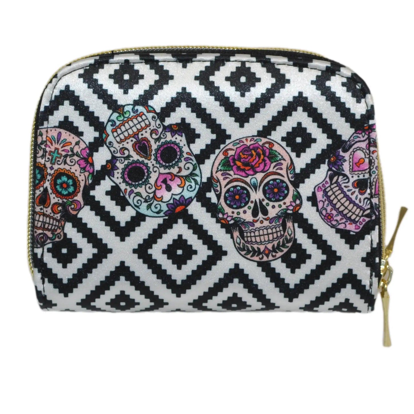 Cartera de Mujer Mediana Jenny Skull Party Calaveras negras | CHULA Tulum - CHULA Tulum