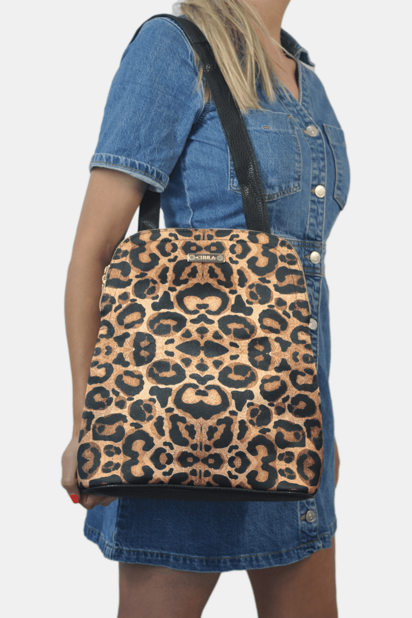 Mochila de Mujer y Bolso de hombro grande BagPack Animal Print | CHULA Tulum - CHULA Tulum