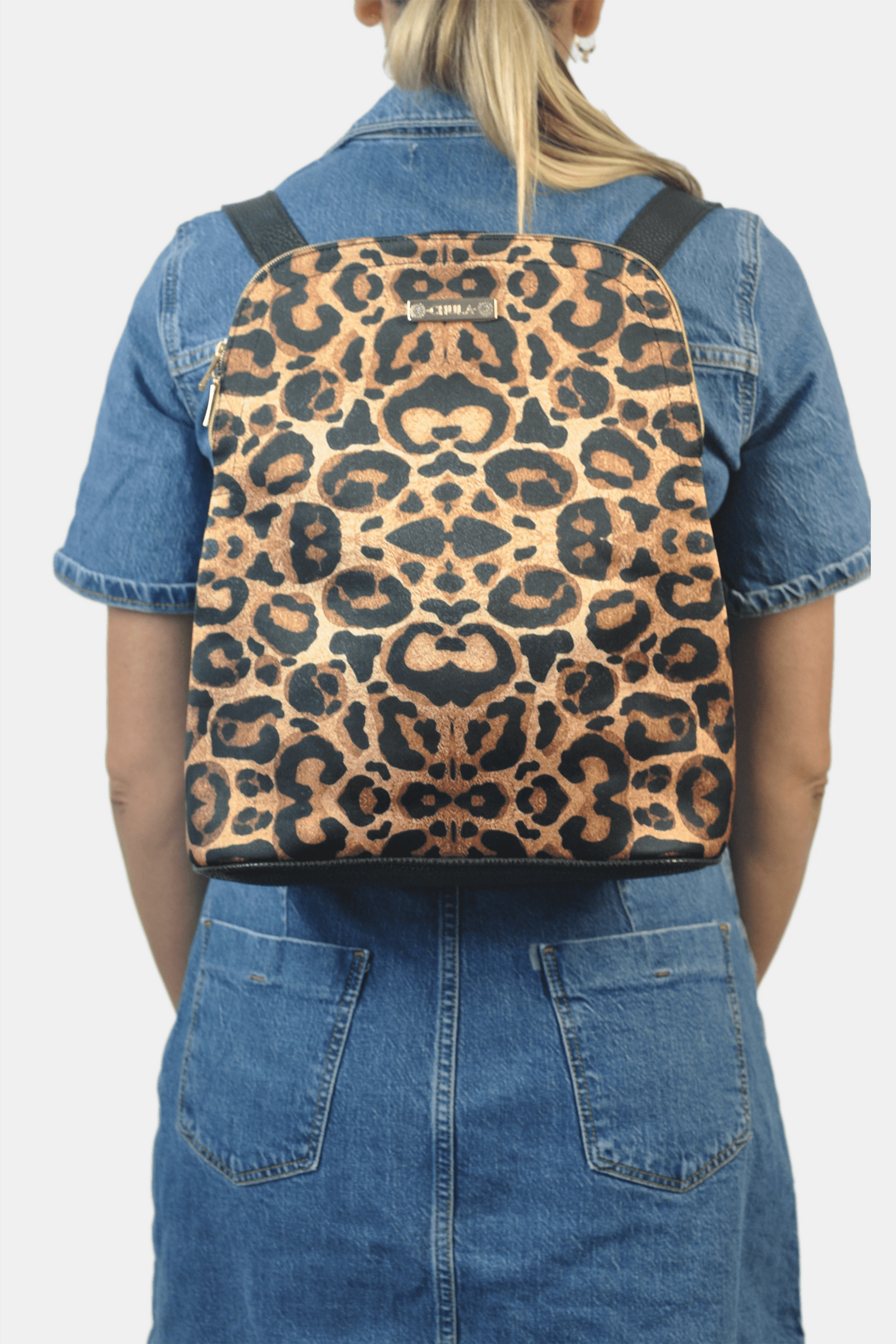 Mochila de Mujer y Bolso de hombro grande BagPack Animal Print | CHULA Tulum - CHULA Tulum