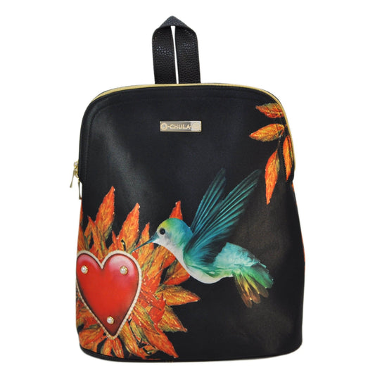 Mochila de Mujer y Bolso de hombro grande BagPack Colibri Maya Corazón | CHULA Tulum - CHULA Tulum