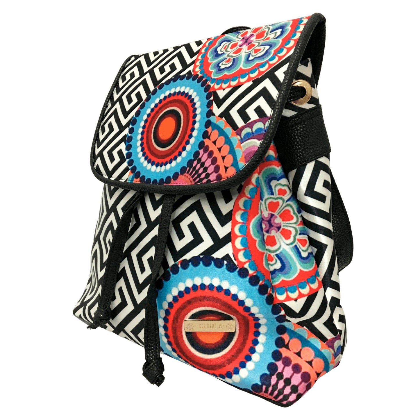 Mochila de Mujer grande BagPack Celine Círculos | CHULA Tulum - CHULA Tulum