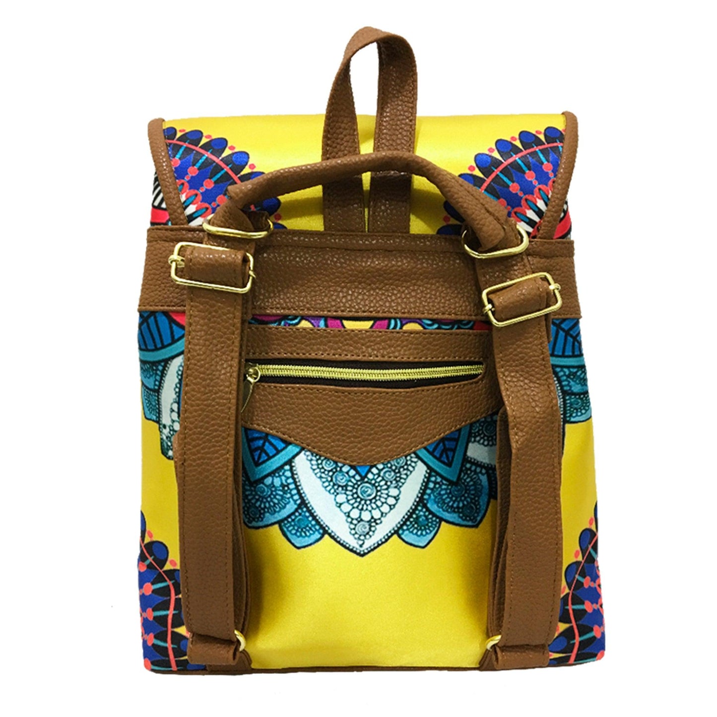 Mochila de Mujer grande BagPack Celine Mandala Amarilla | CHULA Tulum - CHULA Tulum