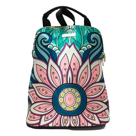 Mochila de Mujer y Bolso de hombro grande BagPack Mándalas Love Flower | CHULA Tulum - CHULA Tulum