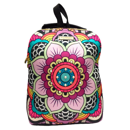 Mochila de Mujer y Bolso de hombro grande BagPack Mandala Arcoíris | CHULA Tulum - CHULA Tulum