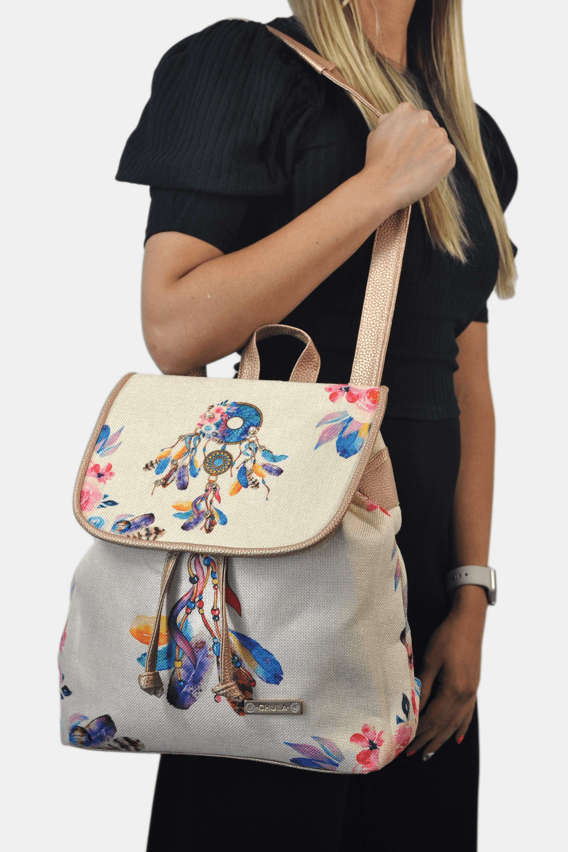 Mochila de Mujer grande BagPack Celine Atrapasueños | CHULA Tulum - CHULA Tulum